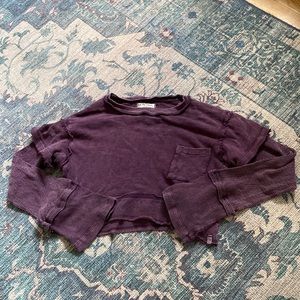 WE THE FREE by free people:long sleeved cropped purple too